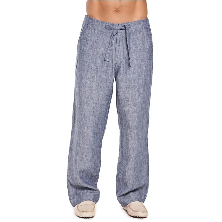 Neformálne veľké pánske ľanové nohavice-2 Casual big mens linen pants-2
