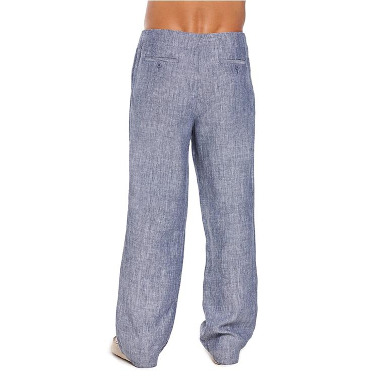 Príležitostné veľké pánske ľanové nohavice-3 Casual big mens linen pants-3