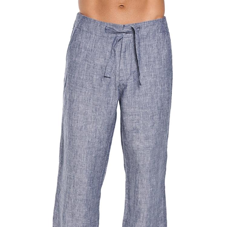 Neformálne veľké pánske nohavice-6 Casual big mens linen pants-6
